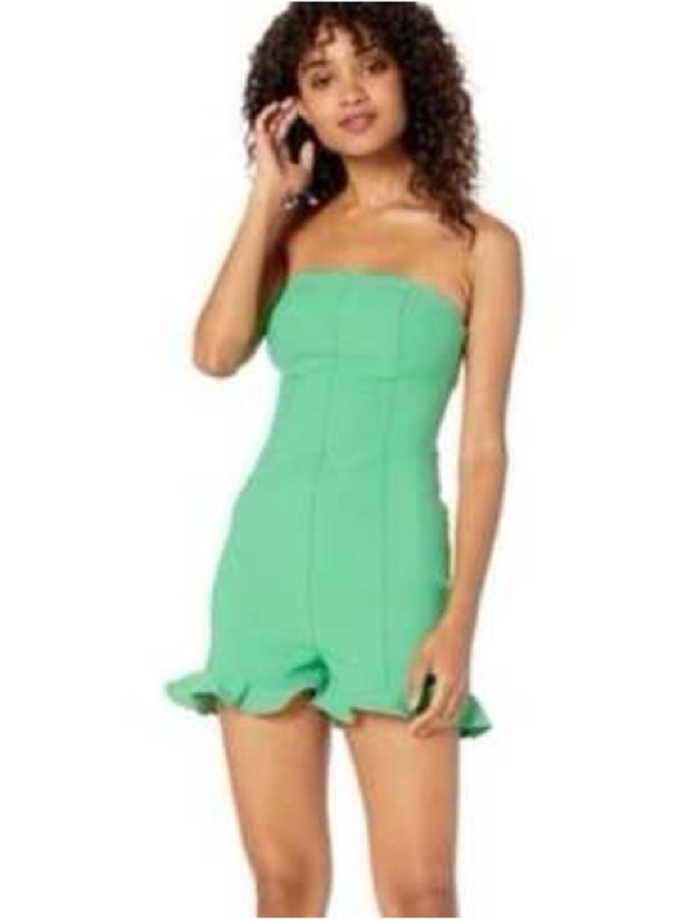 Likely Green Della Ruffle Romper